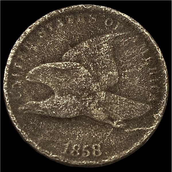 1858 Copper-Nickel Flying Eagle Cent LIGHTLY CIRCULATED