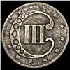 Image 2 : 1853 Silver Three-Cent Piece NEARLY UNCIRCULATED