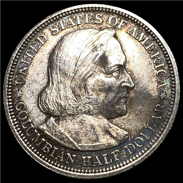 1892 Silver Columbian Half Dollar NEARLY UNCIRCULATED