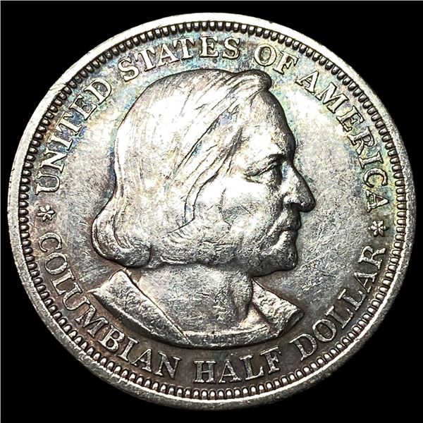 1893 Silver Columbian Half Dollar NEARLY UNCIRCULATED