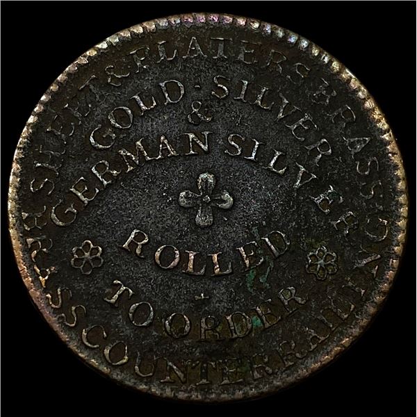 19th-century American token from Moffett UNCIRCULATED