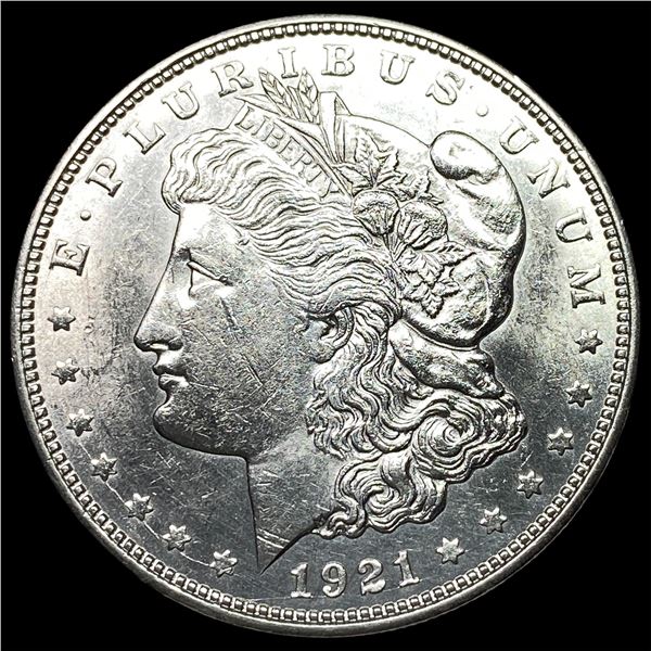 1921-D Silver Morgan Dollar ABOUT UNCIRCULATED