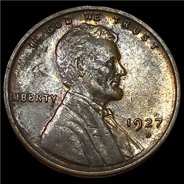 1927-D Lincoln Wheat Cent ABOUT UNCIRCULATED