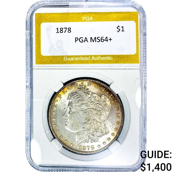 1878 Morgan Silver Dollar PGA MS64+