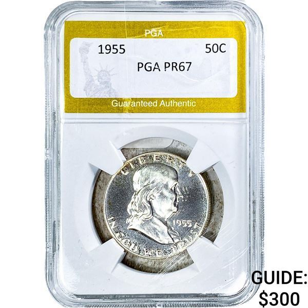 1955 Franklin Half Dollar PGA PR67