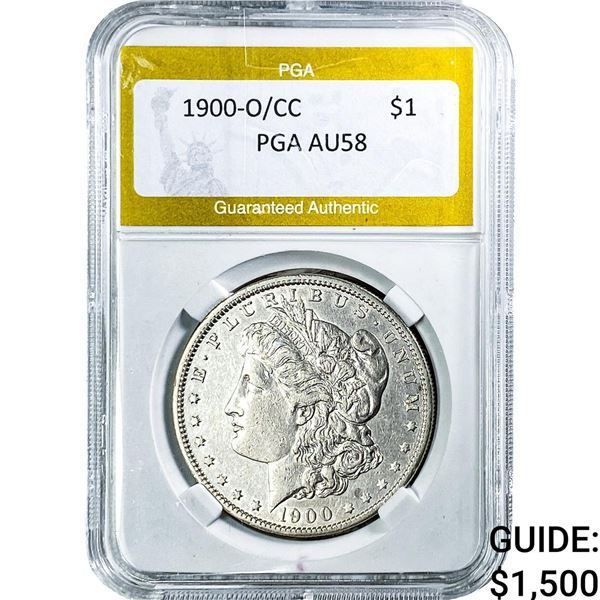 1922-O/S Morgan Silver Dollar PGA AU58