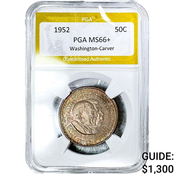 1952 Washington Carver Half Dollar PGA MS66+
