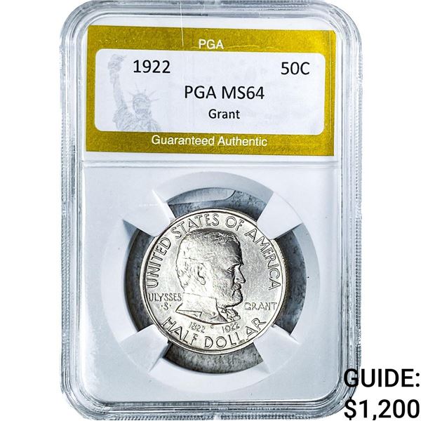 1922 Grant Half Dollar PGA MS64
