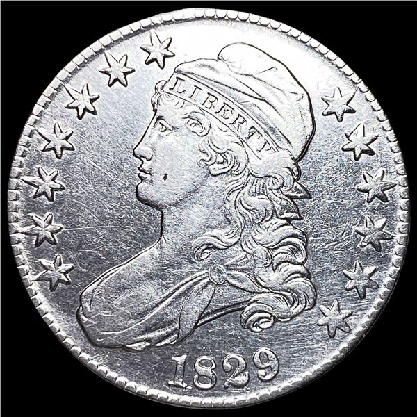 1829 Silver Capped Bust Half Dollar CHOICE AU