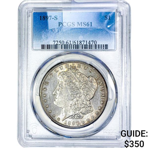 1897-S Morgan Silver Dollar PCGS MS61