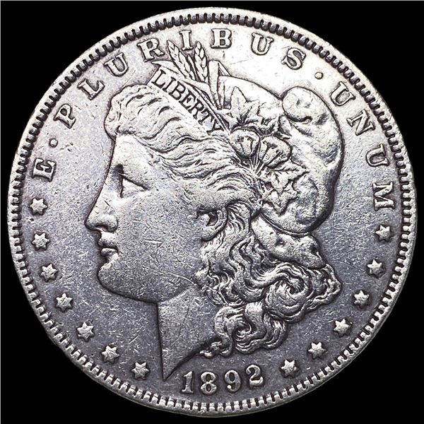 1892 Silver Morgan Dollar NEARLY UNCIRCULATED