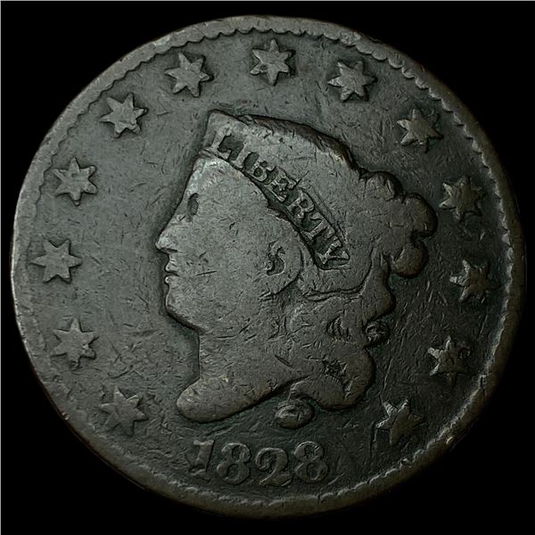1828 Coronet Head Large Cent NICELY  CIRCULATED