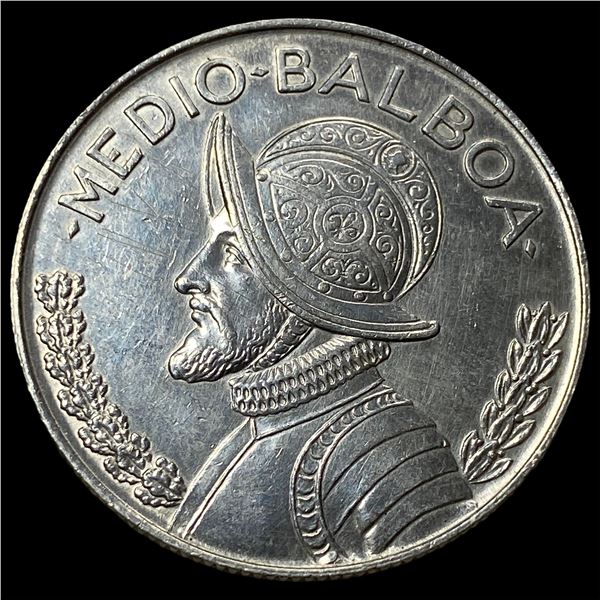 1962 Panama Silver 1/2 Balboa