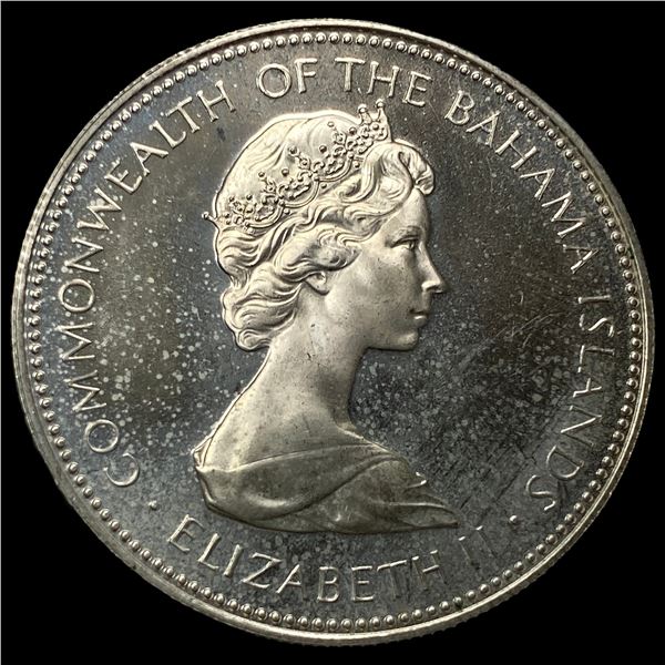 1971-FM Bahamas Silver Dollar KM 22
