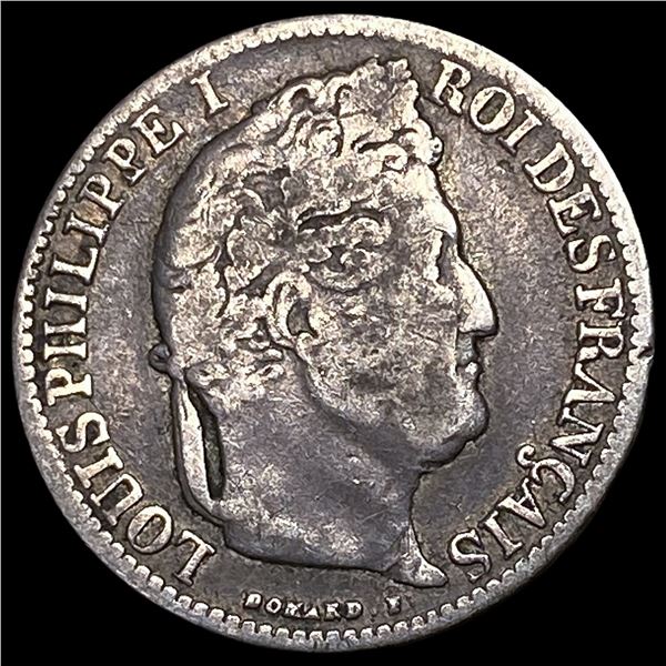 1842 France Silver 1/2 Franc KM 741.13