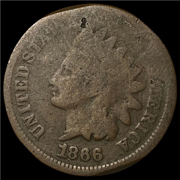 1866 Indian Head Cent NICELY CIRCULATED