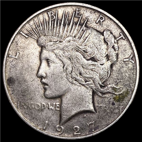1927-D Silver Peace Dollar NEARLY  UNCIRCULATED