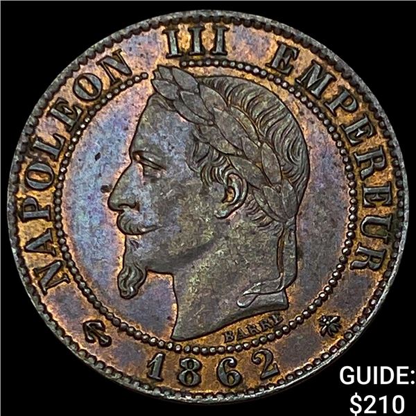1862A France Bronze 1 Centime