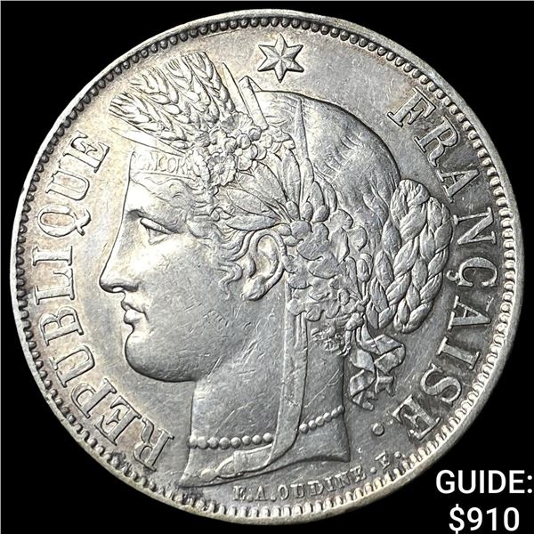 1851A France Silver 5 Francs Maryanne Head