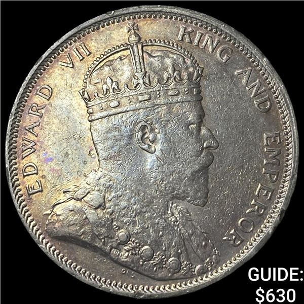 1904 Straits Setllements Edward VII Silver Dollar