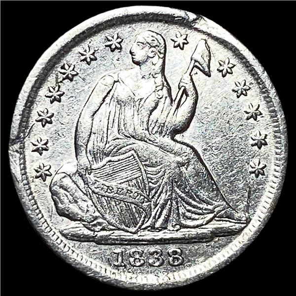 1838 Seated Liberty Half Dime UNCIRCULATED