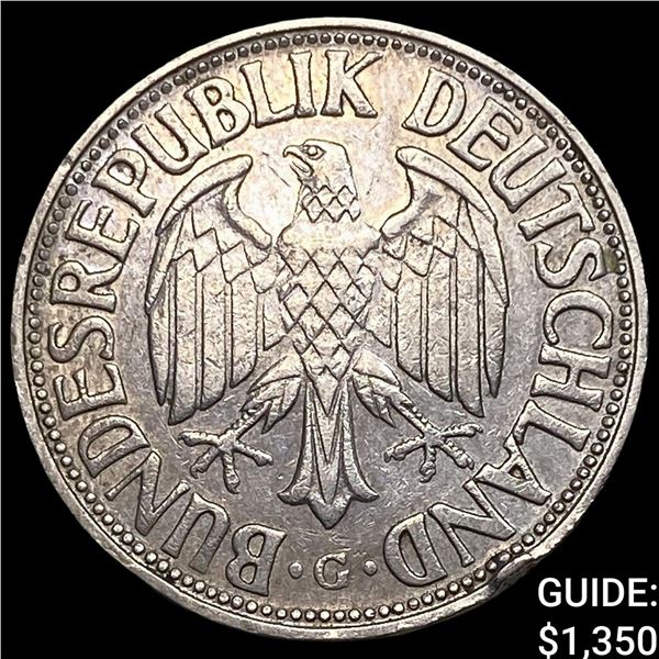 1954G Germany Copper Nickel 1 Deutsche Mark