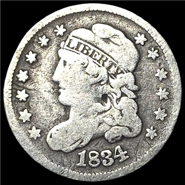 1834 Capped Bust Half Dime NICELY CIRCULATED