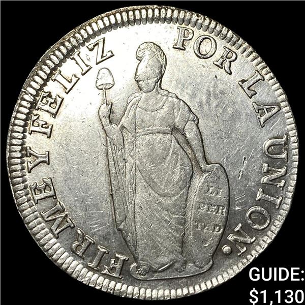 1832 Peru Silver 8 Real
