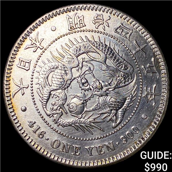1912[YR 45] Japan Mutsuhito Silver 1 Yen