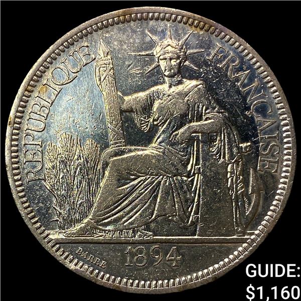 1894A French Indo-China Silver Piastre