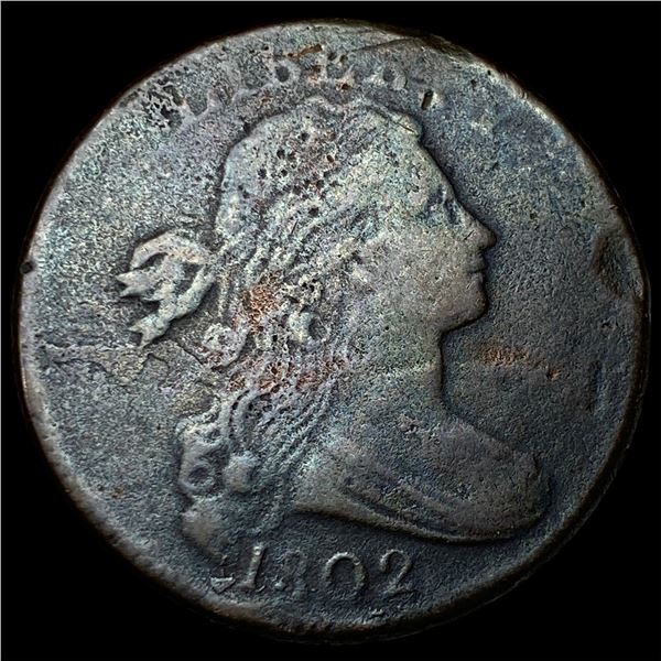 1802 Draped Bust Large Cent NEARLY  UNCIRCULATED