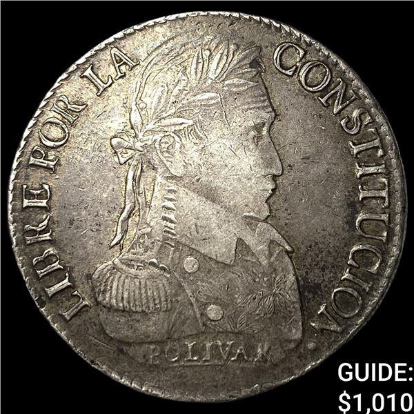 1831 PTS-JF Bolivia Silver 8 Soles