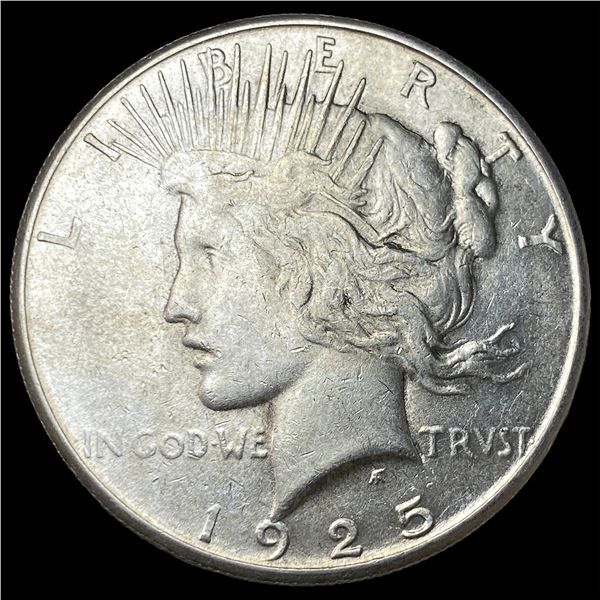 1925-S Silver Peace Dollar CLOSELY  UNCIRCULATED