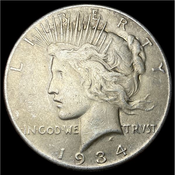 1934-S Peace Silver Dollar CLOSELY  UNCIRCULATED