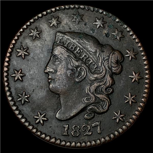 1827 Coronet Head Large Cent CLOSELY  UNCIRCULATED