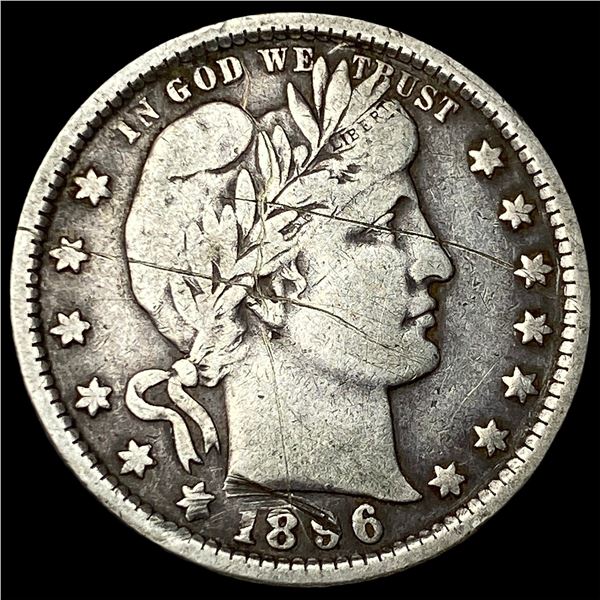 1896-O Silver Barber Quarter LIGHTLY  CIRCULATED
