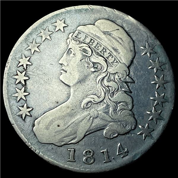 1814 Capped Bust Half Dollar NICELY  CIRCULATED