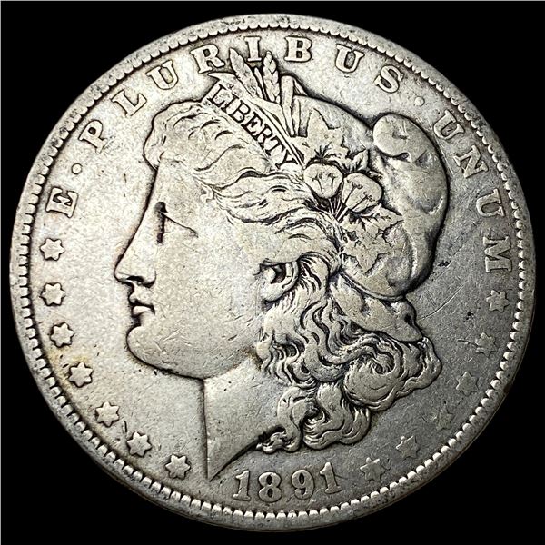 1891-O Silver Morgan Dollar NEARLY  UNCIRCULATED