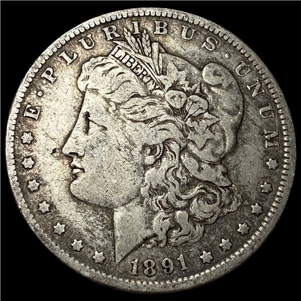 1891-O Silver Morgan Dollar NEARLY  UNCIRCULATED