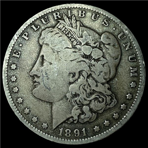 1891-O Silver Morgan Dollar NEARLY  UNCIRCULATED