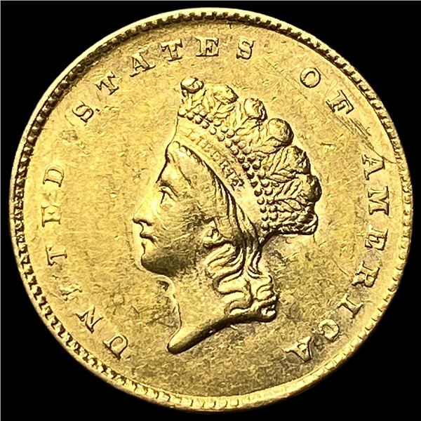 1855 Gold $1 Indian Princess Type 2 CLOSELY  UNCIRCULATED