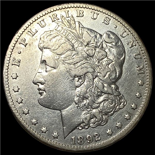 1892-CC Silver Morgan Dollar NEARLY  UNCIRCULATED