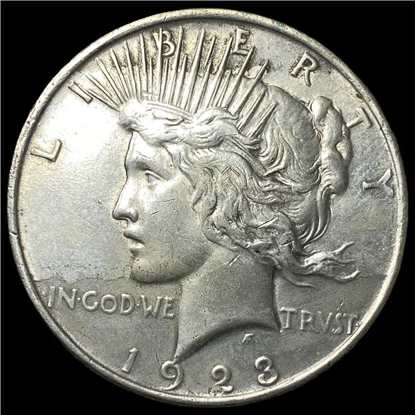 1923 Silver Peace Dollar CHOICE AU