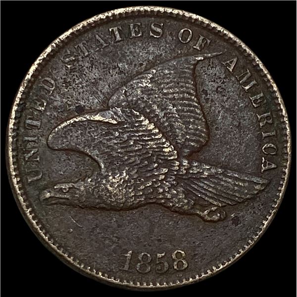1858 Flying Eagle Cent CHOICE AU