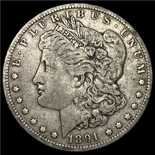 1891-O Silver Morgan Dollar NEARLY  UNCIRCULATED
