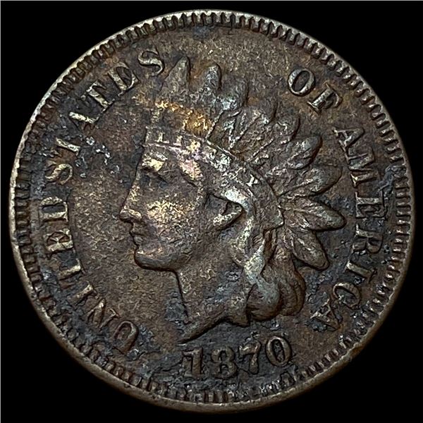 1870 Indian Head Cent NEARLY UNCIRCULATED