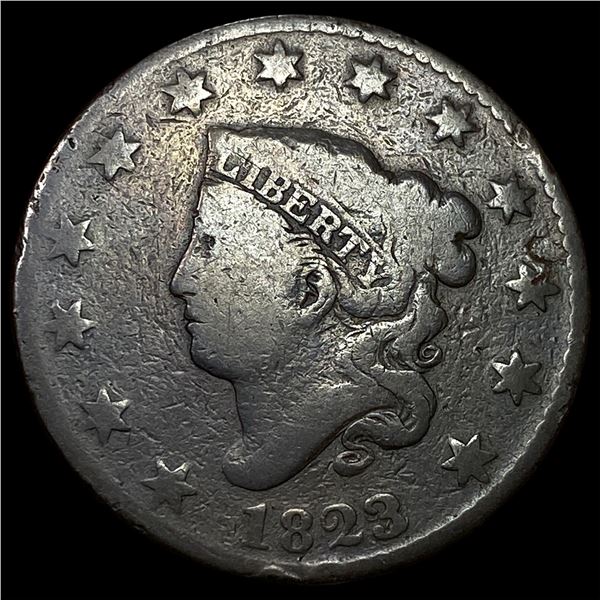 1823/2 Coronet Head Large Cent NICELY  CIRCULATED