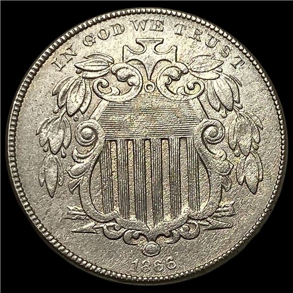 1866 Shield Nickel CLOSELY UNCIRCULATED
