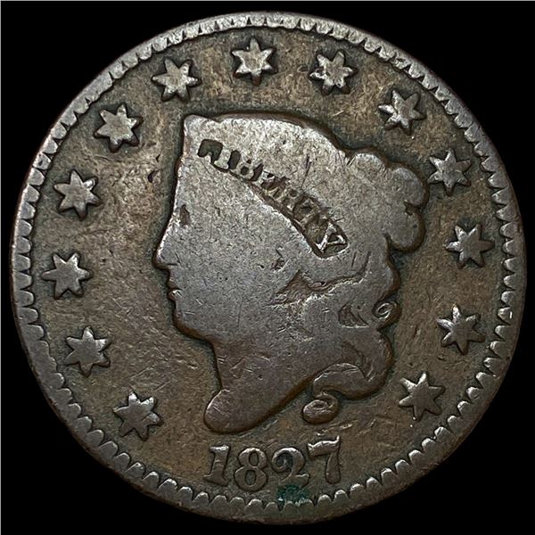 1827 Coronet Head Large Cent NICELY  CIRCULATED