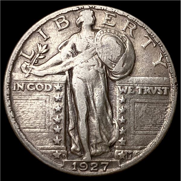 1927-D Silver Standing Liberty Quarter NEARLY  UNCIRCULATED